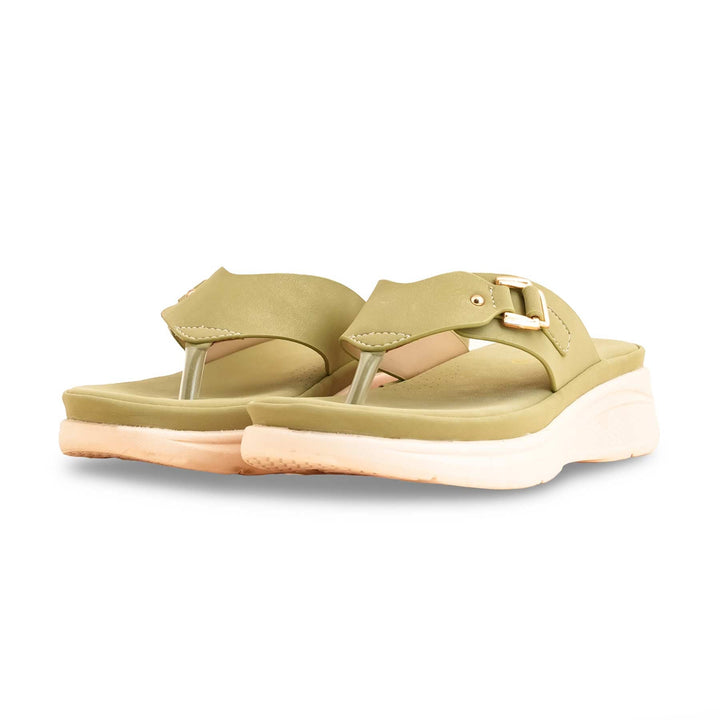 Olive Formal Chappal PU0512