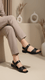 Black Formal Sandal For Women PU0515