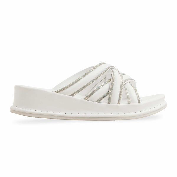 White Formal Slipper PU0520