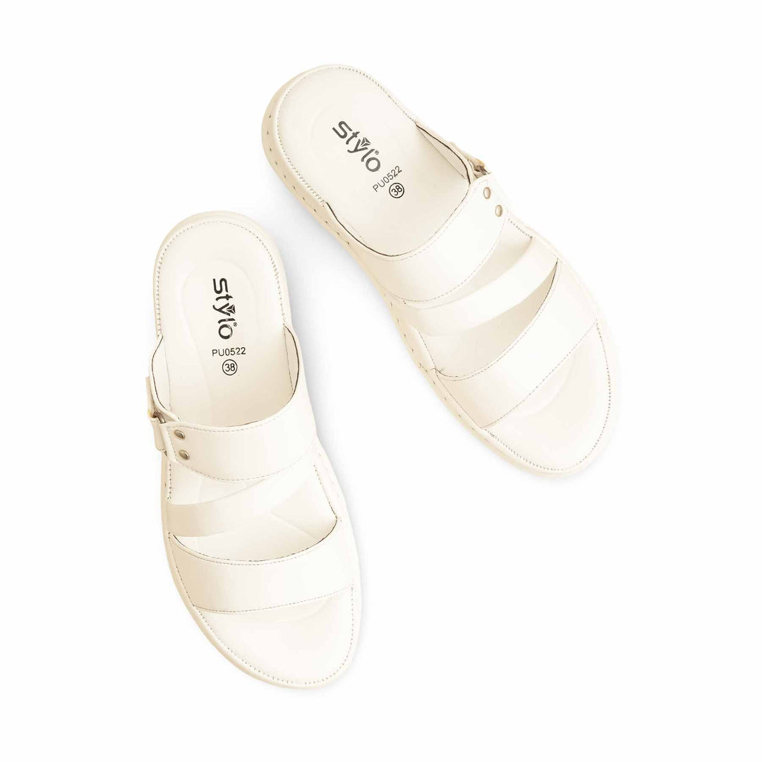 White Formal Slipper PU0522