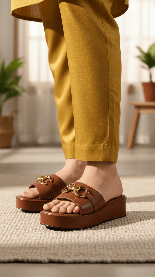 Brown Formal Slipper PU0536