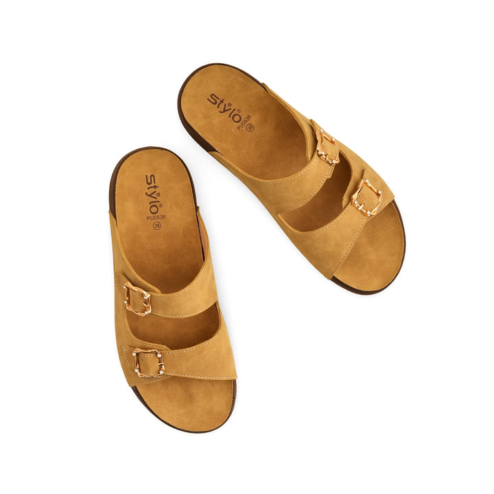 Olive Formal Slipper PU0538