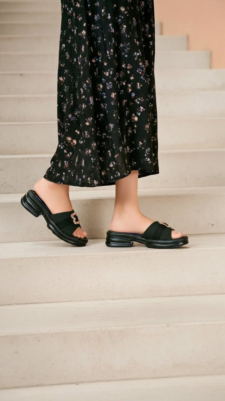 Black Formal Slipper PU0542