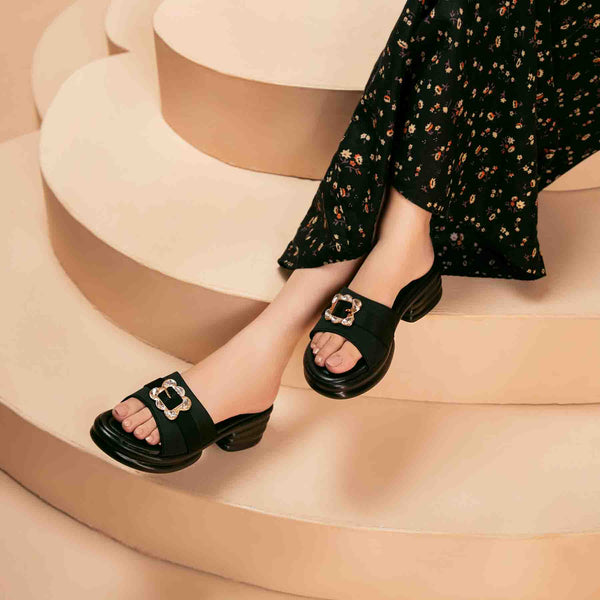 Black Formal Slipper PU0542