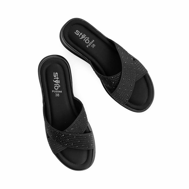 Black Formal Slipper PU0544