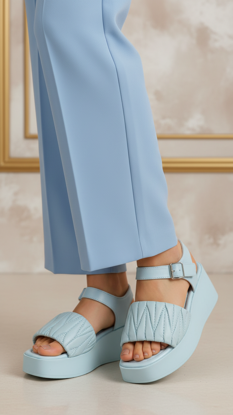 Sky Blue Formal Sandal PU0558