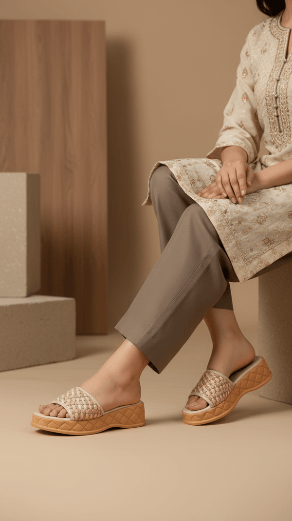 Pink Formal Slipper For Ladies PU0561