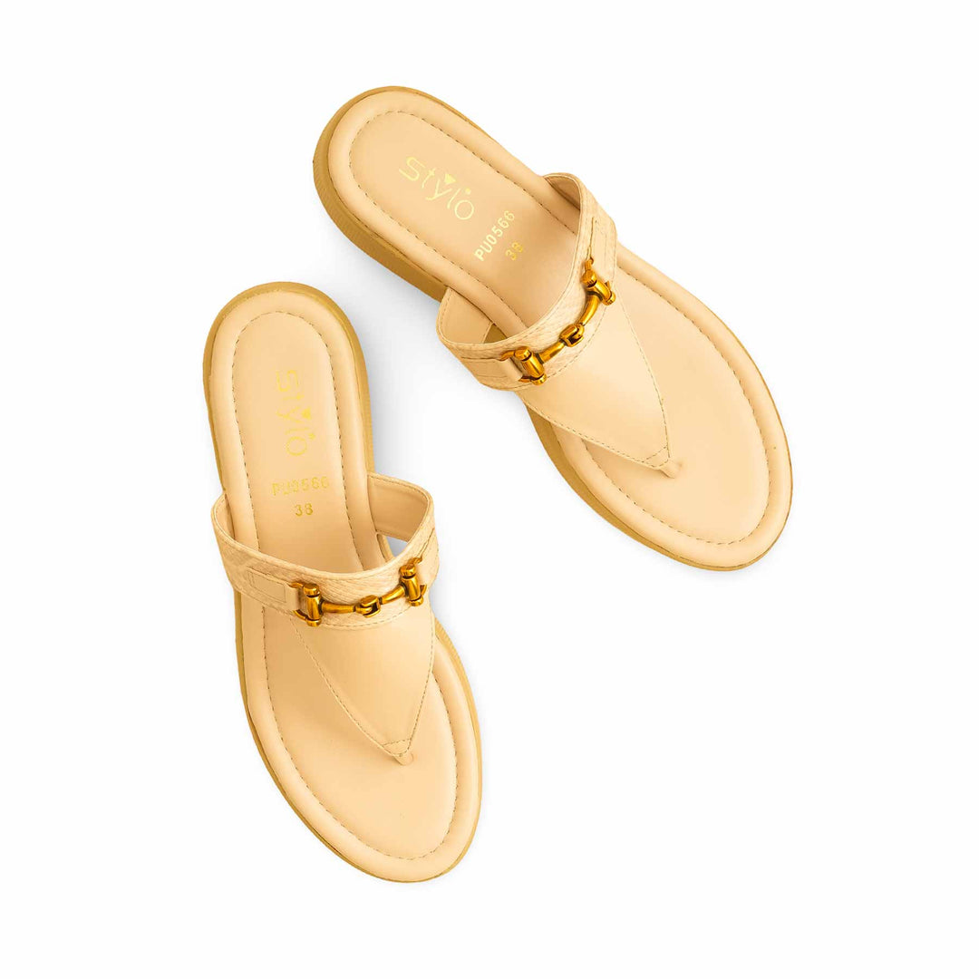 Beige Formal Chappal PU0566