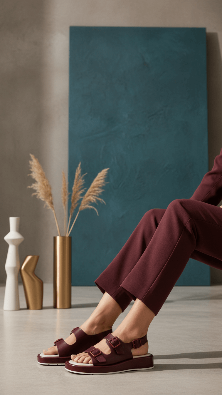 Maroon Formal Sandal PU0572