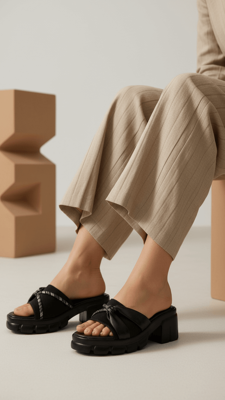 Black Formal Slipper PU0580