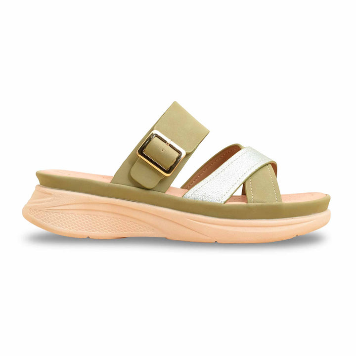 Olive Formal Slipper PU0581