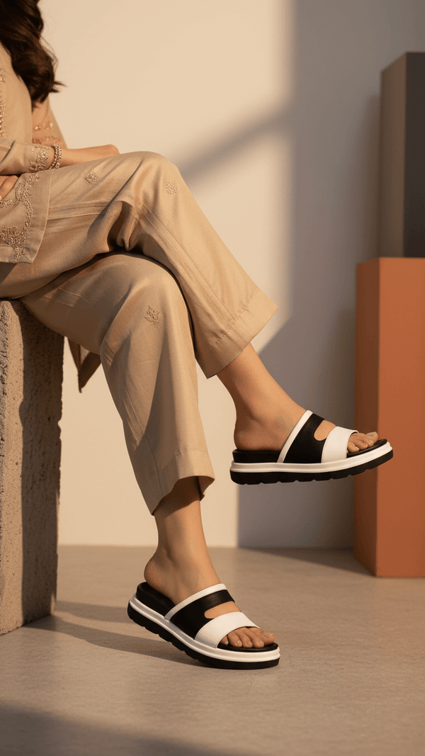 White Formal Slipper PU0583