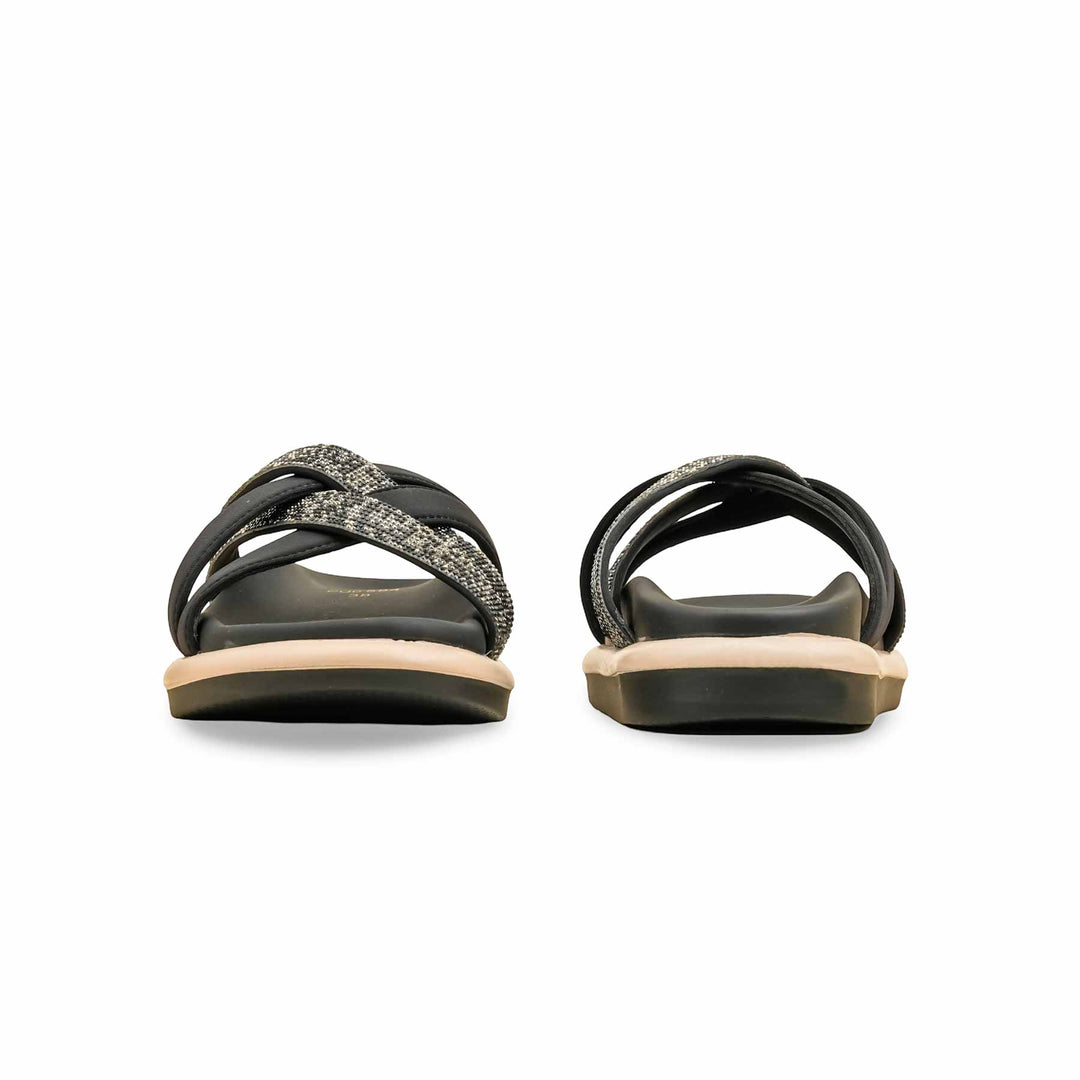 Black Formal Slipper For Ladies PU0584