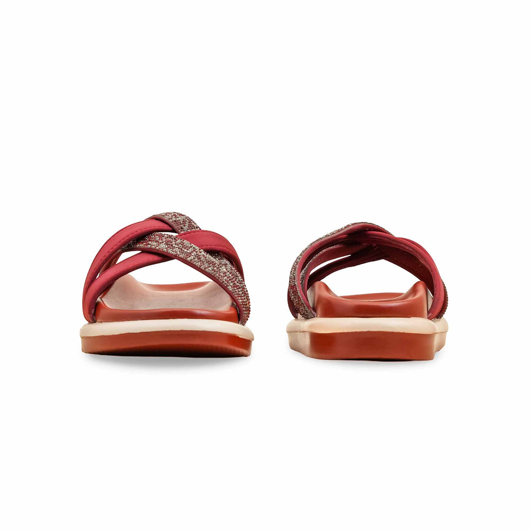 Maroon Formal Slipper For Ladies PU0584