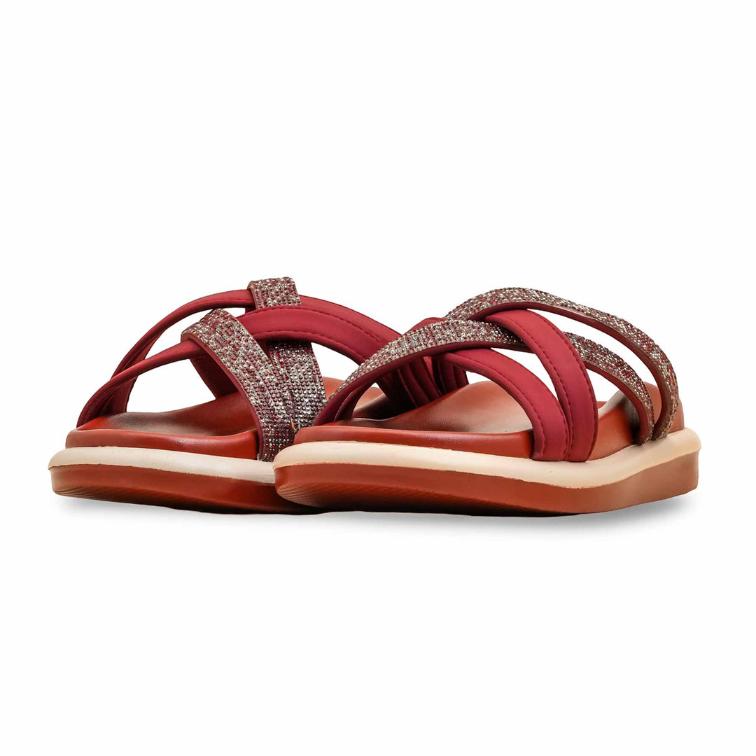 Maroon Formal Slipper For Ladies PU0584