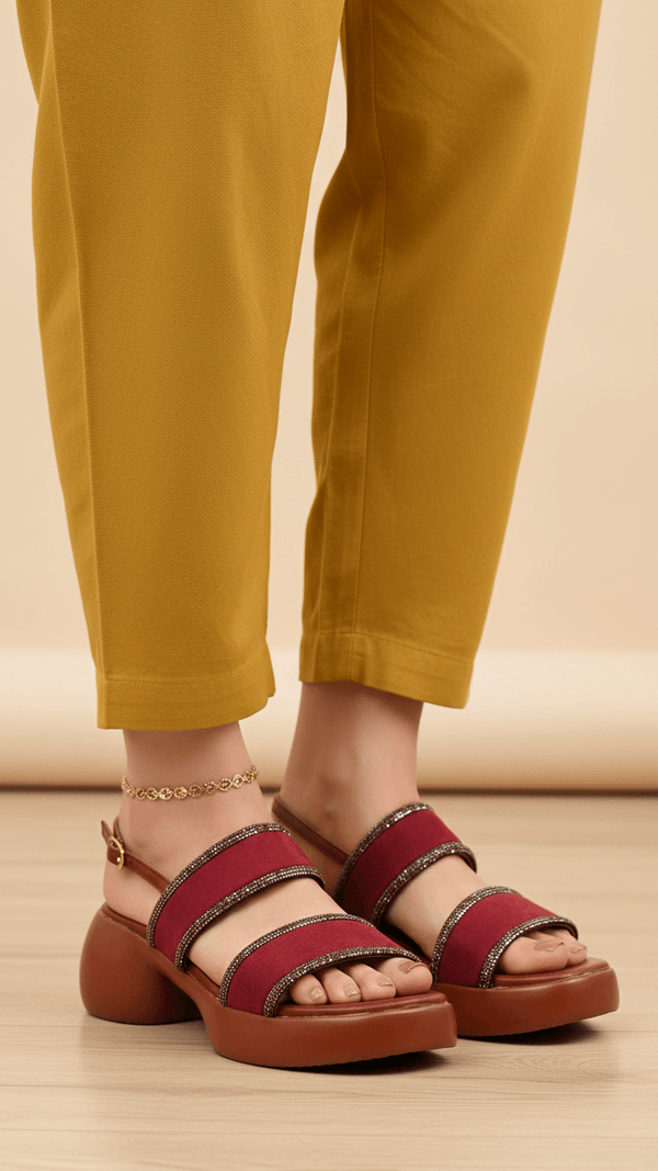 Maroon Formal Women Sandal PU0594