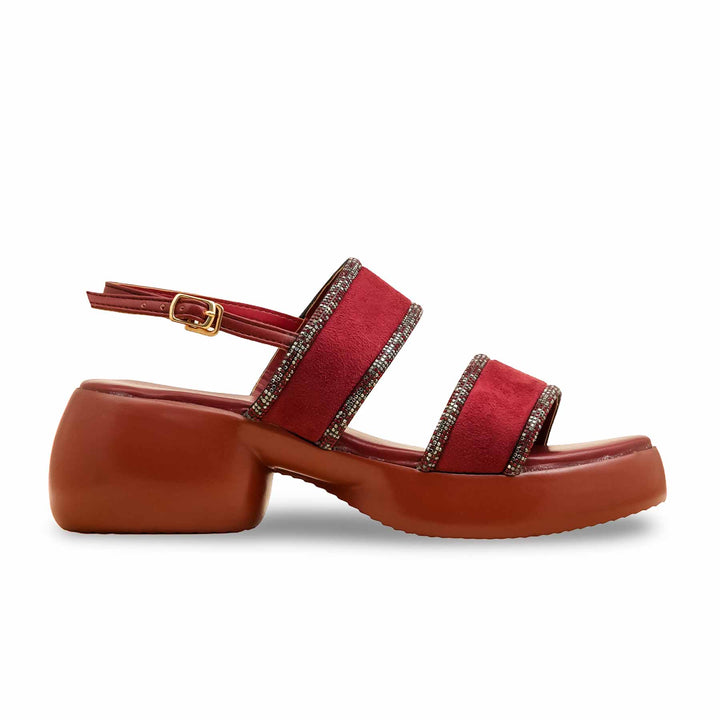 Maroon Formal Women Sandal PU0594