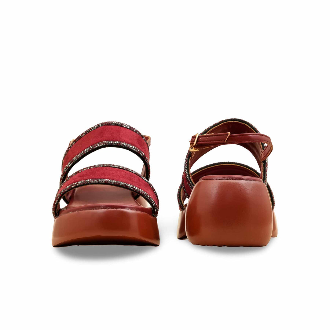 Maroon Formal Women Sandal PU0594