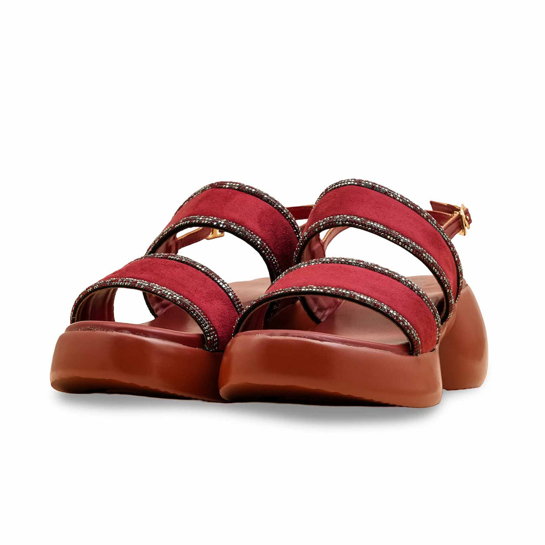 Maroon Formal Women Sandal PU0594
