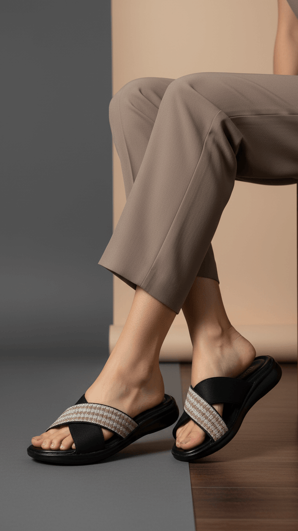 Black Formal Women Slipper PU0595