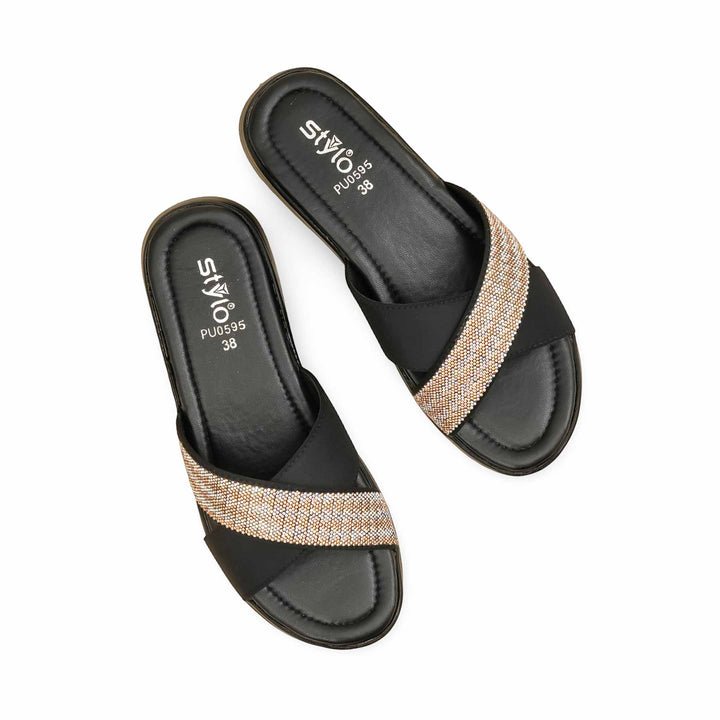 Black Formal Women Slipper PU0595