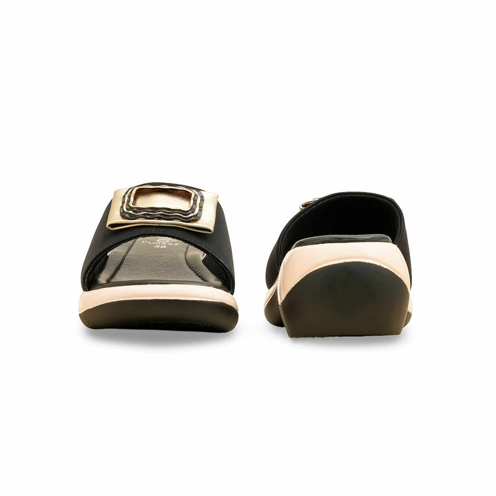 Black Formal Slipper For Women PU0597