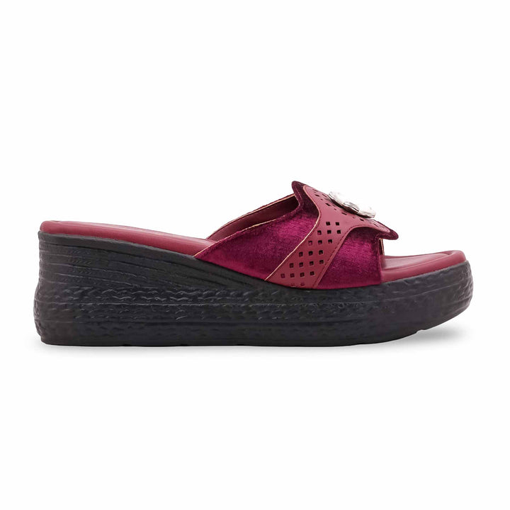 Maroon Formal Women Slipper PU0599