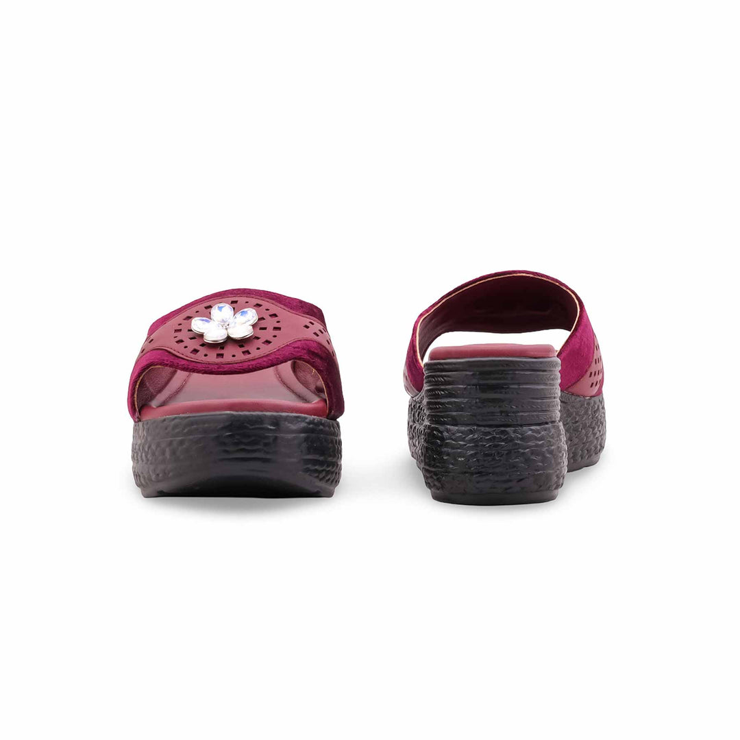 Maroon Formal Women Slipper PU0599