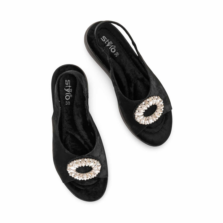 Black Formal Sandal For Ladies PU0600