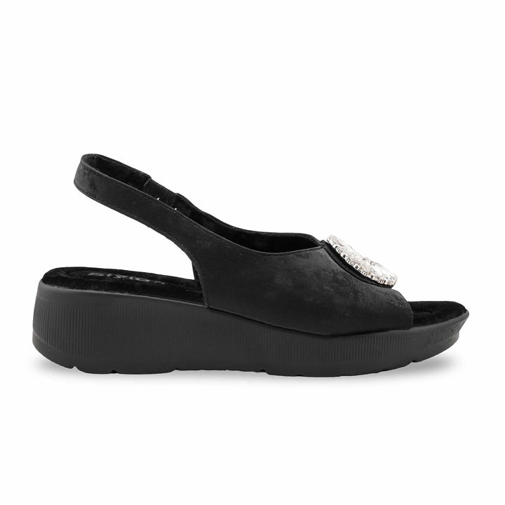 Black Formal Sandal For Ladies PU0600