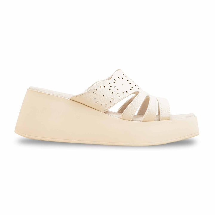 White Formal Slipper For Women PU0606