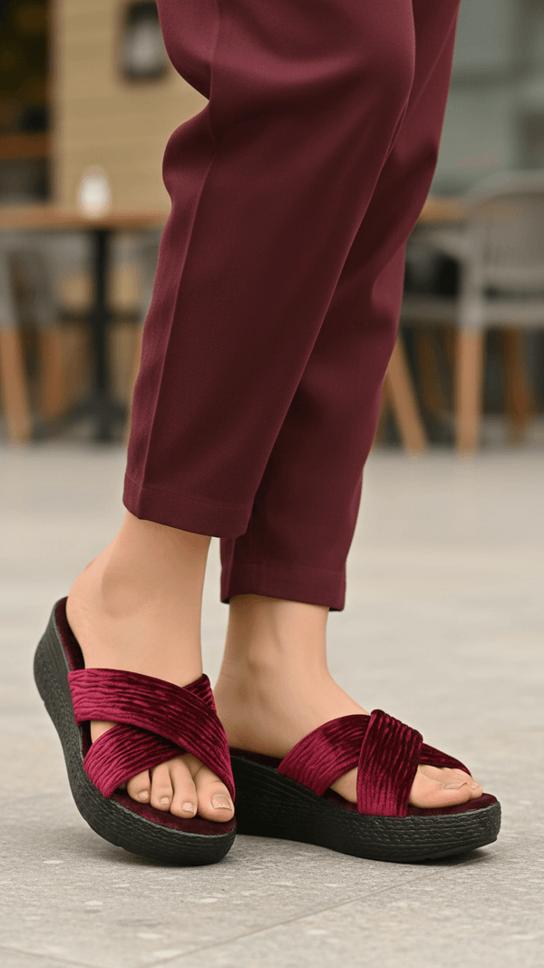 Maroon Formal Slipper PU0610