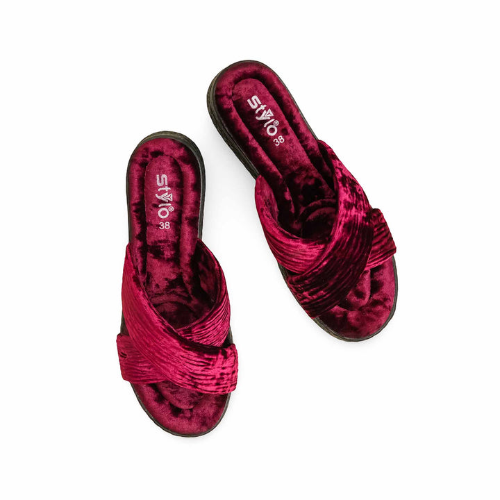 Maroon Formal Slipper PU0610