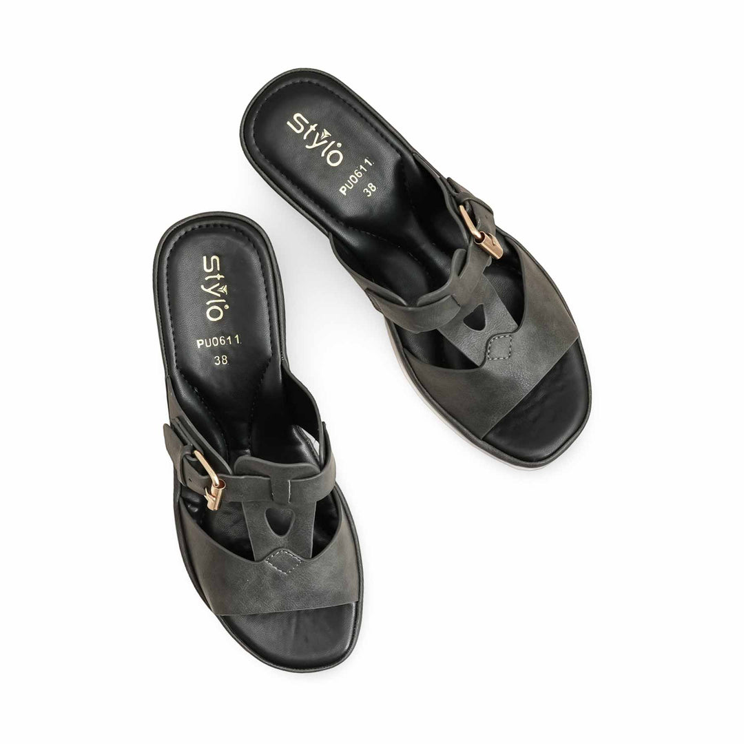 Grey Formal Slipper PU0611