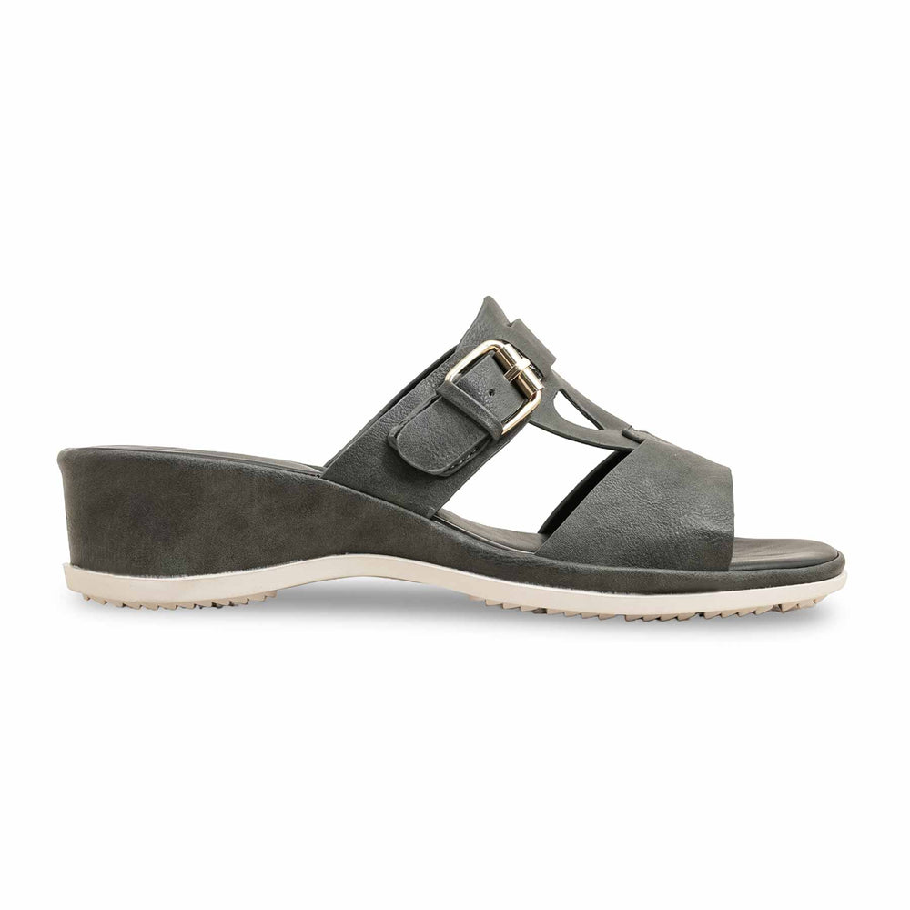 Grey Formal Slipper PU0611