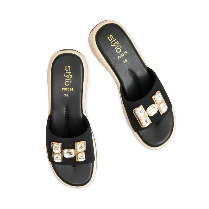 Black Formal Slipper PU0614