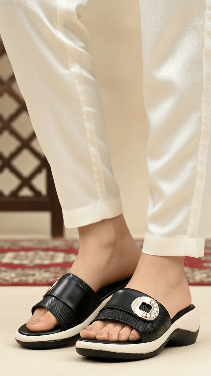 Black Formal Women Slipper PU0615