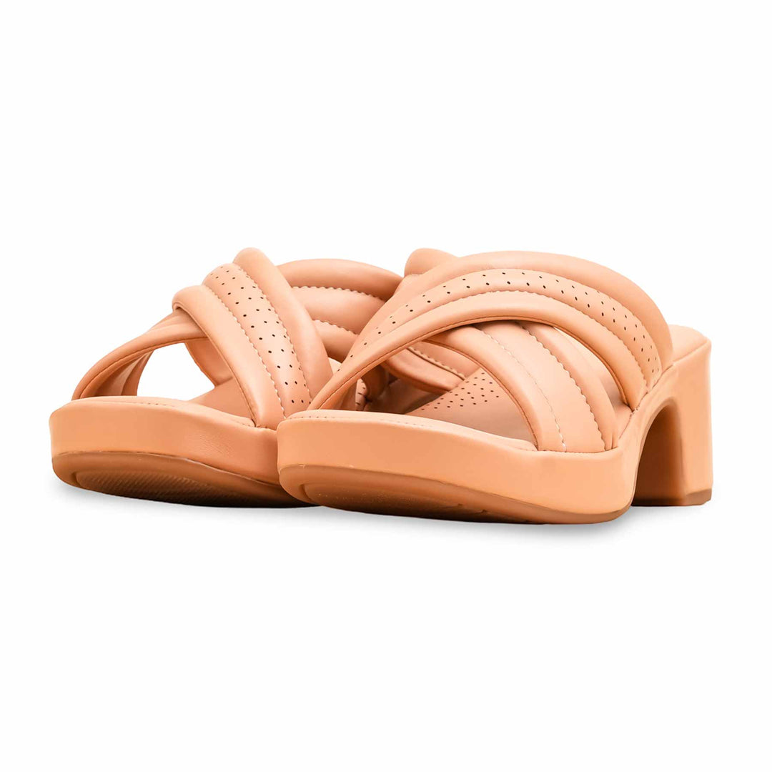 Peach Formal Slipper For Ladies PU0619