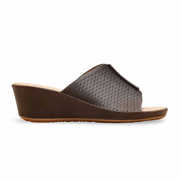 Coffee Formal Slipper For Women PU0621