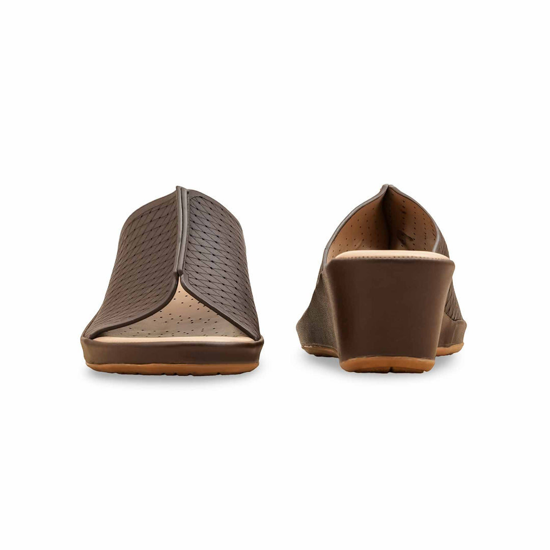 Coffee Formal Slipper For Women PU0621