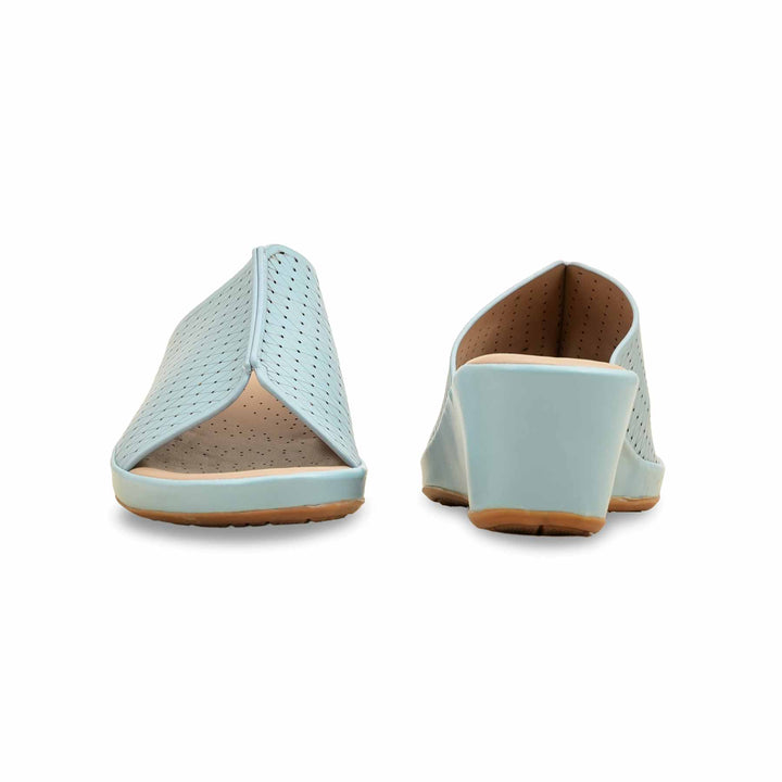 Sky Blue Formal Slipper For Ladies PU0621