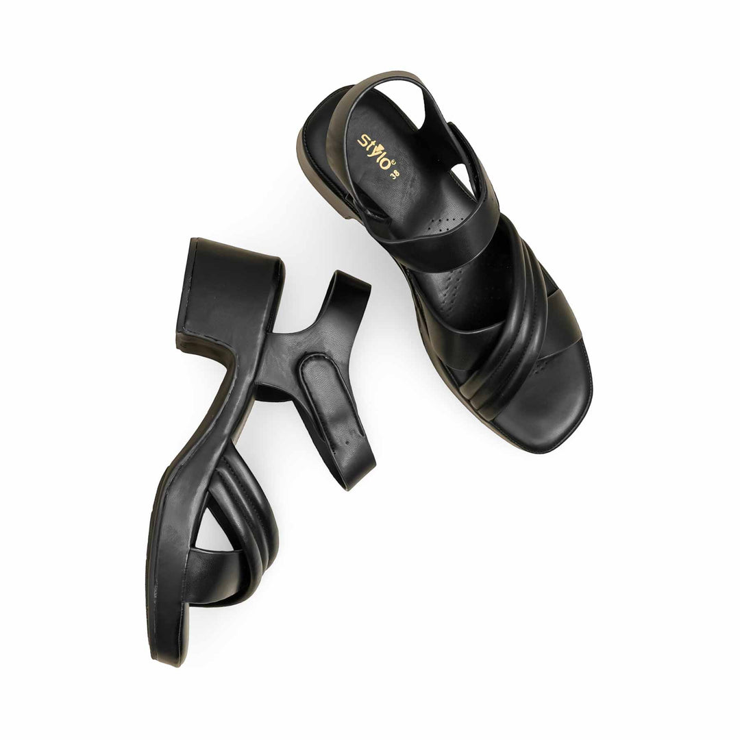 Black Formal Sandal For Women PU0623