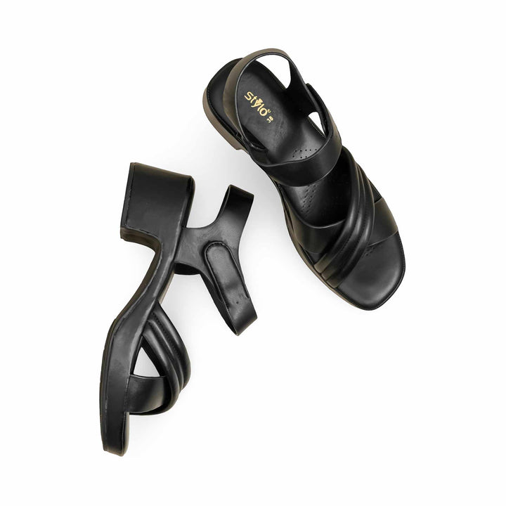 Black Formal Sandal For Women PU0623