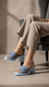 Sky Blue Formal Slipper For Ladies PU0625