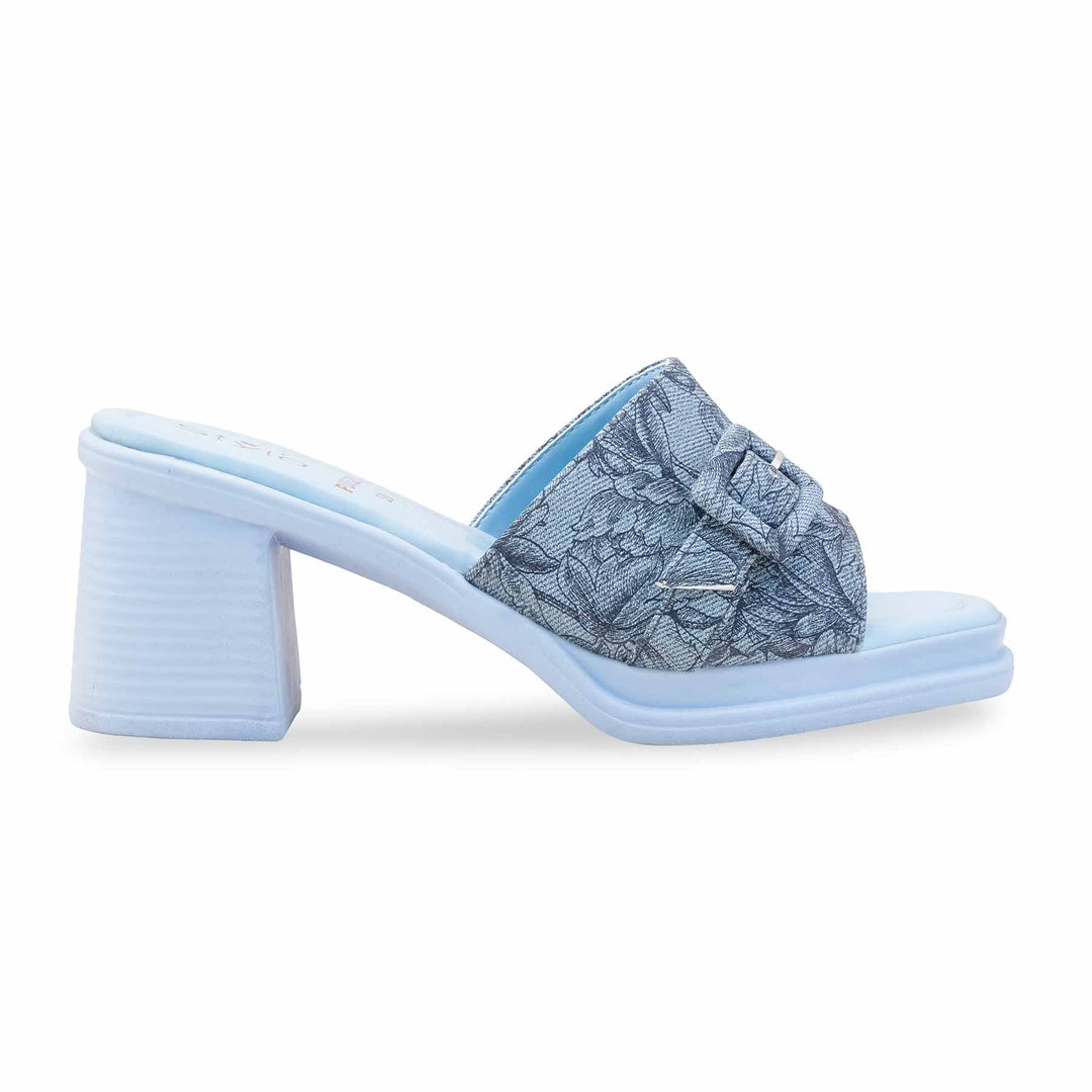 Sky Blue Formal Slipper For Ladies PU0625