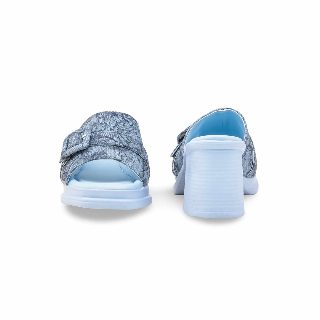 Sky Blue Formal Slipper For Ladies PU0625