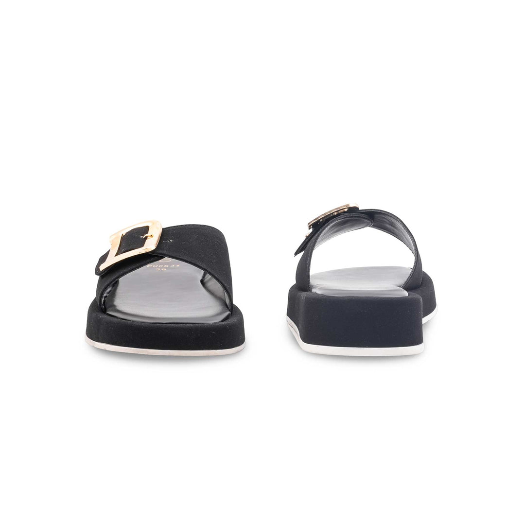 Black Formal Slipper For Ladies PU0631
