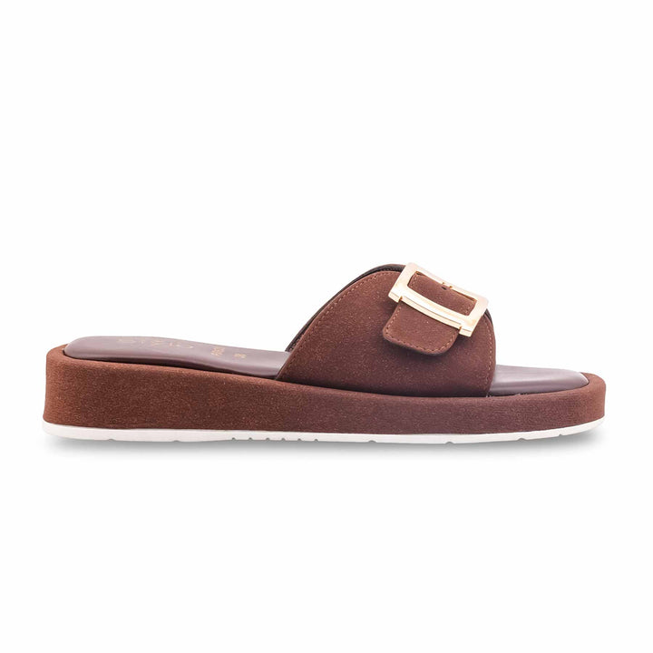 Brown Formal Slipper For Women PU0631