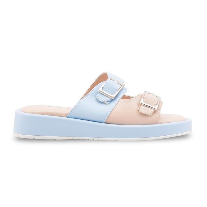 Sky Blue Formal Slipper For Ladies PU0634