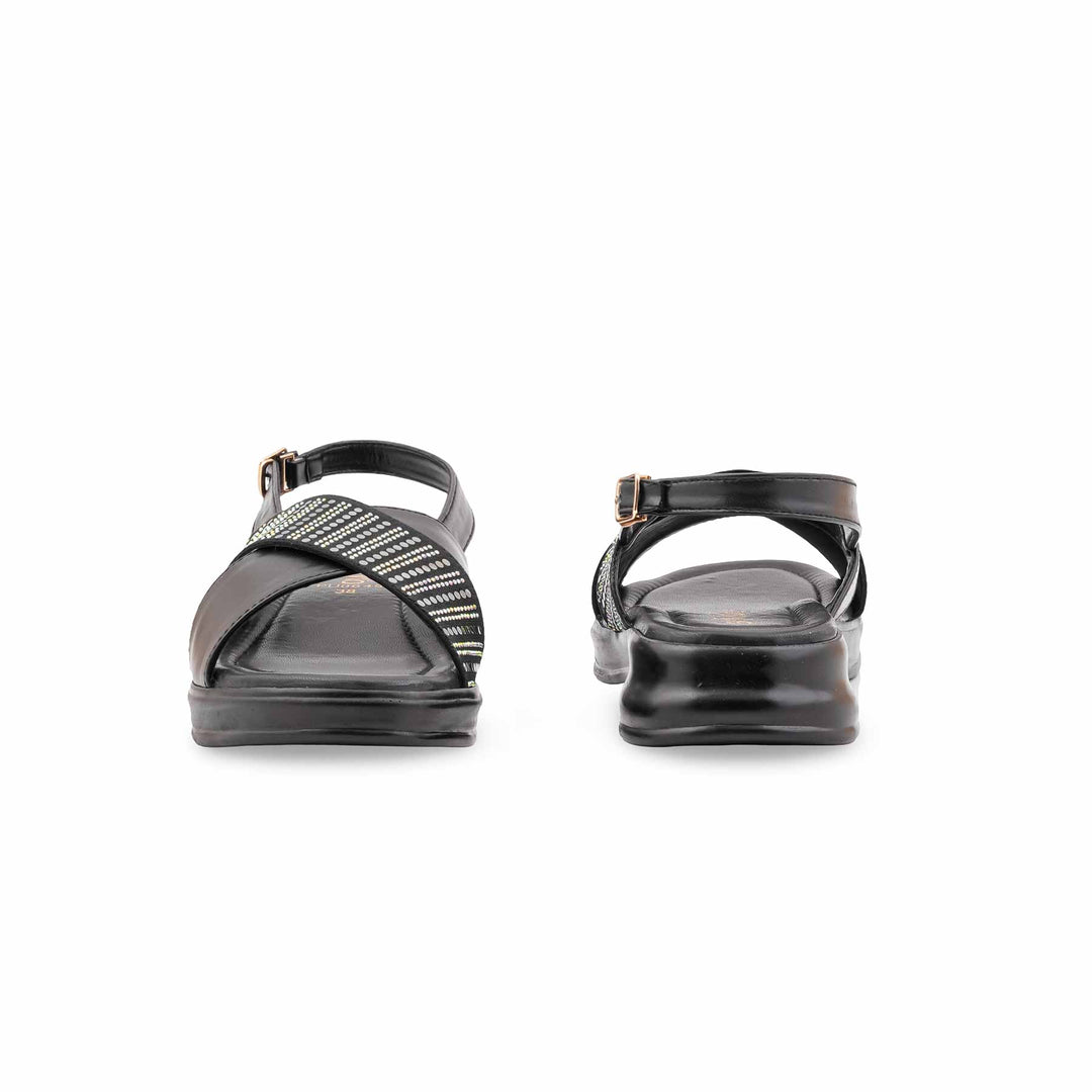 Black Formal Sandal For Women PU0649